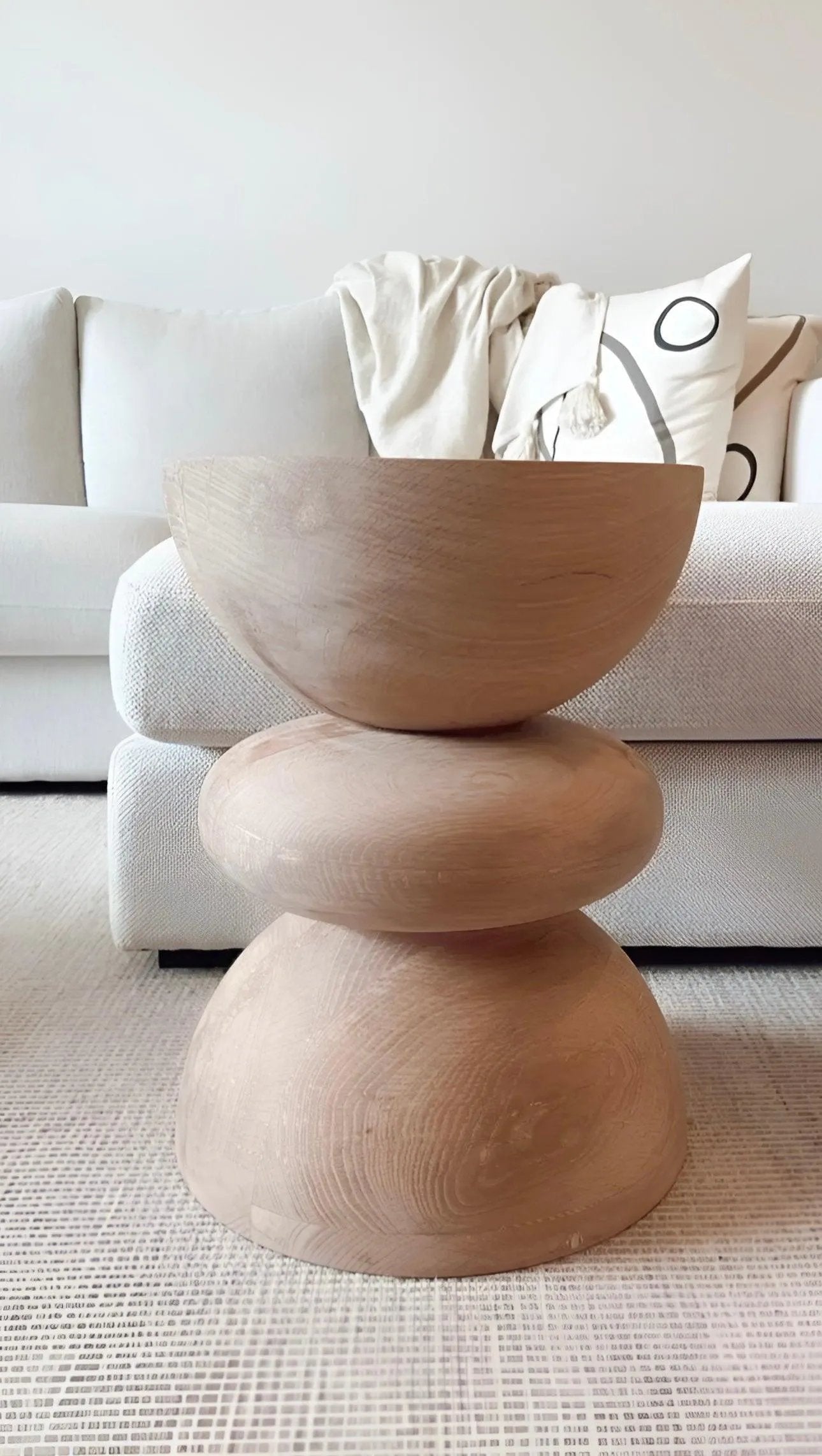 Khayal End Table Coffee Table in a minimalistic livingroom