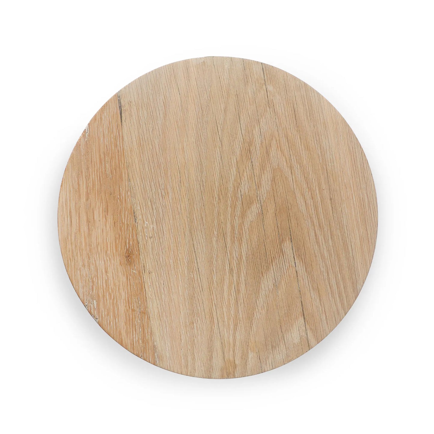 Top view of Khayal Side Table crafted from solid oak