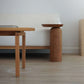 Minimalist Aża Side Table, sculptural yet soft, perfect for Japandi interiors.