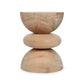 Front view of the Khayal Side Table showcasing its sculptural form