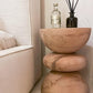 Khayal Side Table styled in a cozy, minimal living space